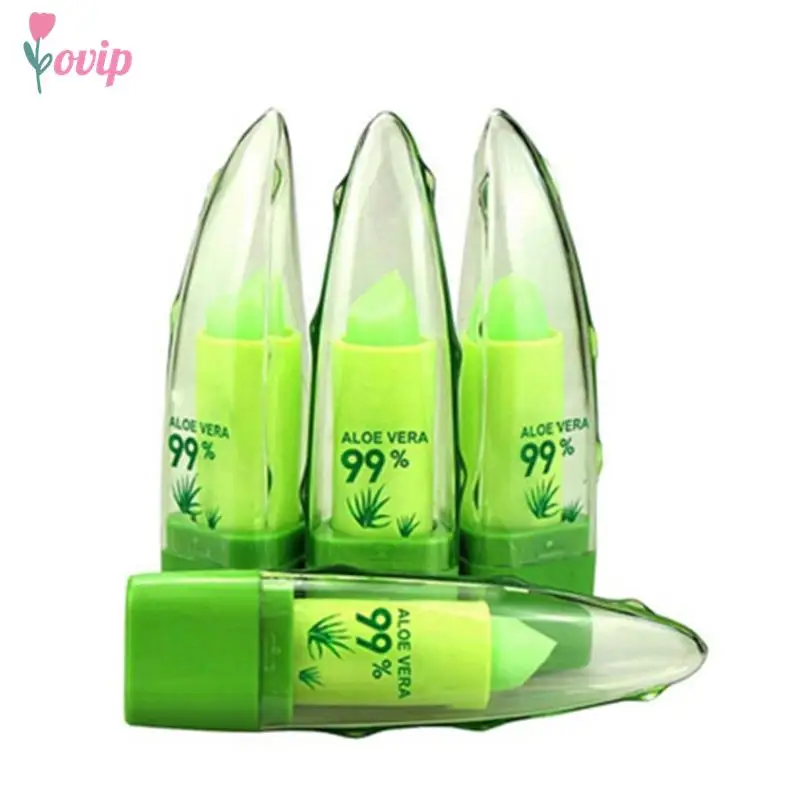 99% Aloe Vera Natural Temperature Change Color Lipstick Moisturizer Nutritious Lip Blam Winter Protect Lips Tint Lipblam