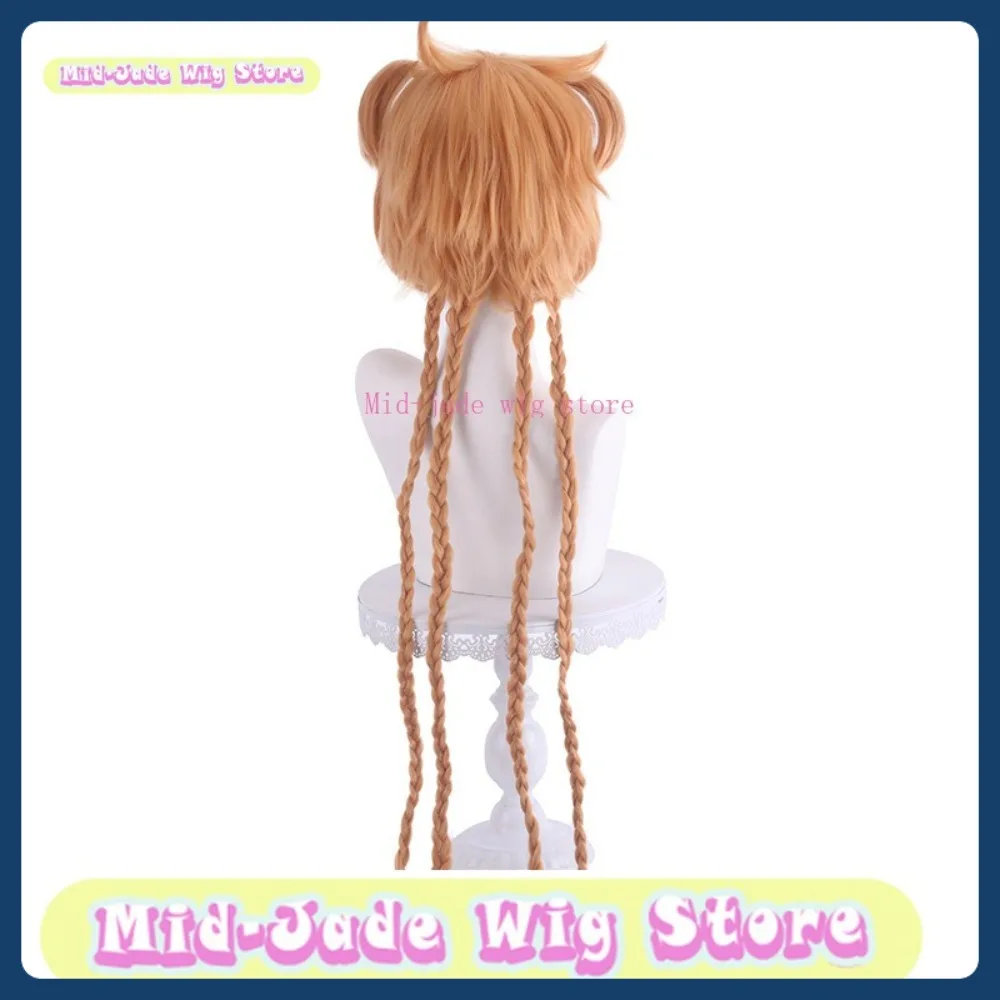 Tienda de pelucas de jade medio, peluca de Cosplay de Tokyo Cat Meow Meow Huang Buling, accesorios de disfraces de juegos de Anime, pelucas de juego de rol