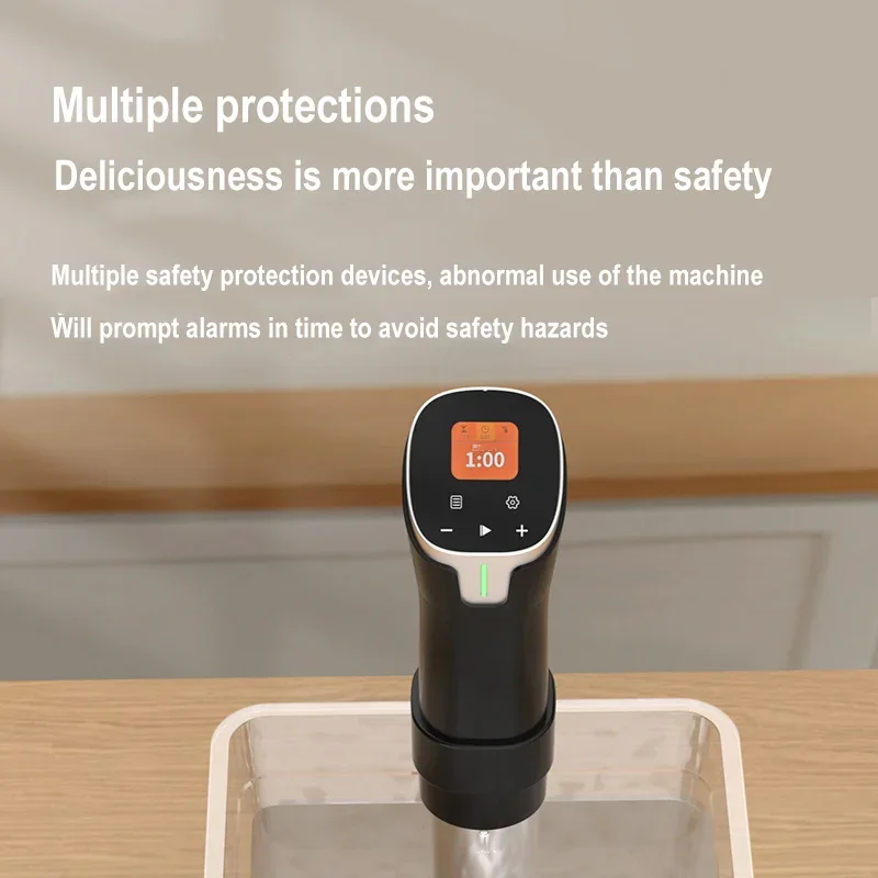 1100 ワットスマート真空調理器 LCD タッチ浸漬サーキュレーター正確な調理デジタルディスプレイ APP 制御調理真空 110/220 V