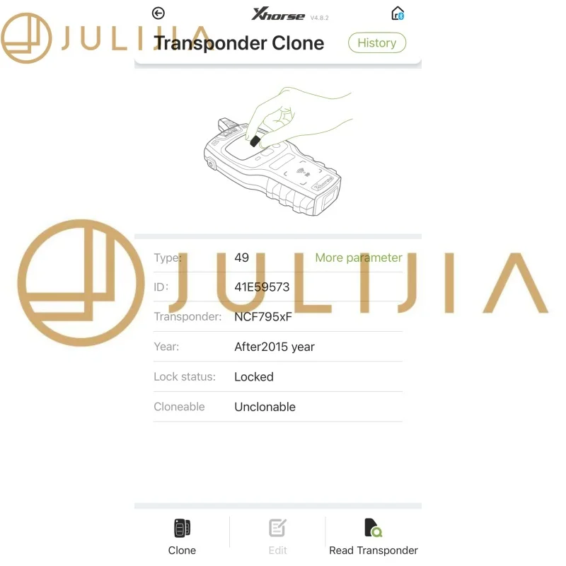 JULIJIA For Original Ford Edge 3 Button SUV Smart Remote Key 49 Chip 434MHz JL1T-15K601-DC