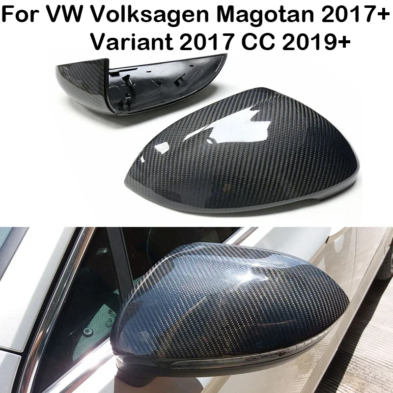 

For VW Volkswagen Passat Variant Arteon 2017 2018 2019 2021 2022 Real Carbon Fiber Car Rear view Side mirror Cover Caps