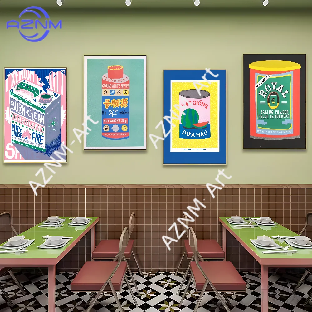 Japanische rosa Zitronensaft-Blüten-Tinte, Sardinen in Dosen, Tomaten, klassisches Poster, Anime-Poster, DIY-Raumdekoration, Bar, Café, Kawaii-Raumdekoration