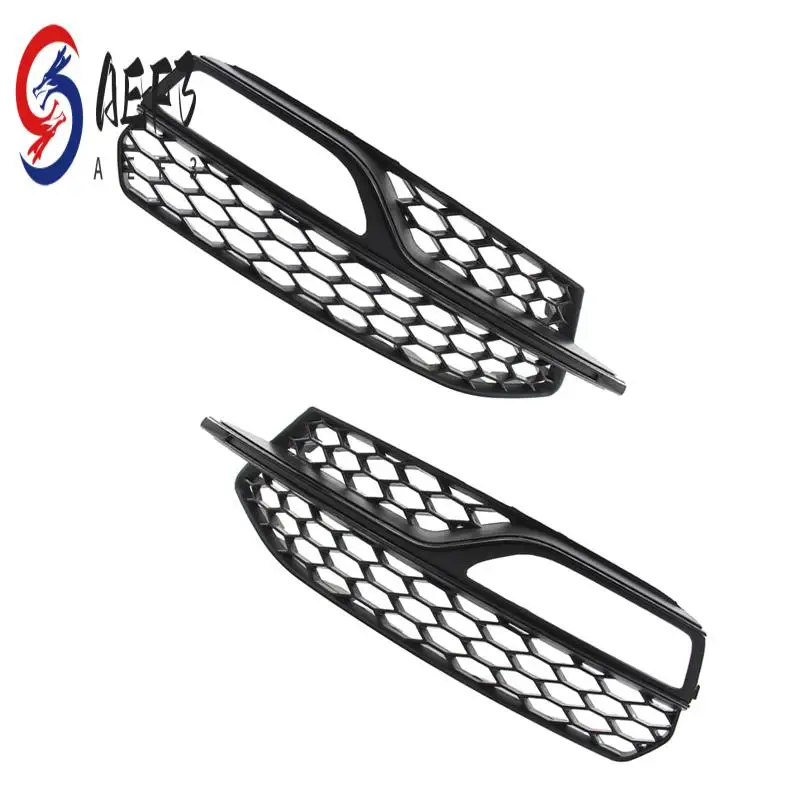 

AEF3-Right Car Front Bumper Mesh Fog Light Cover Honeycomb Grill Grille Cover For S5 A5 S-Lines 2013-2016 8T0807682M Parts