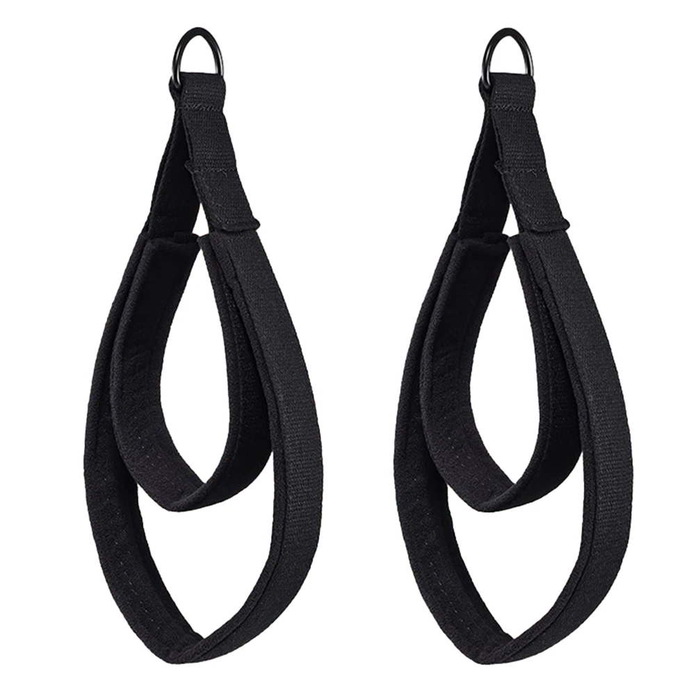 

2 шт. эластичные ремни для пилатеса с двойными кольцами и регулируемой пряжкой, многофункциональные эспандеры для тренировок на лодыжках