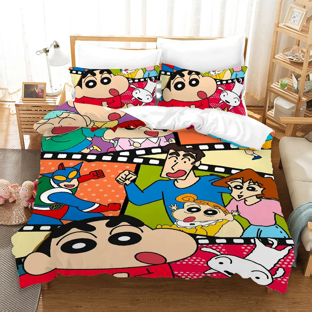 Cover Double Comforter Bedding Sets Bedding Set Duvet Cover Queen Comforter Sets Quilt Pillowcase Quilt C-crayon Shin-chans