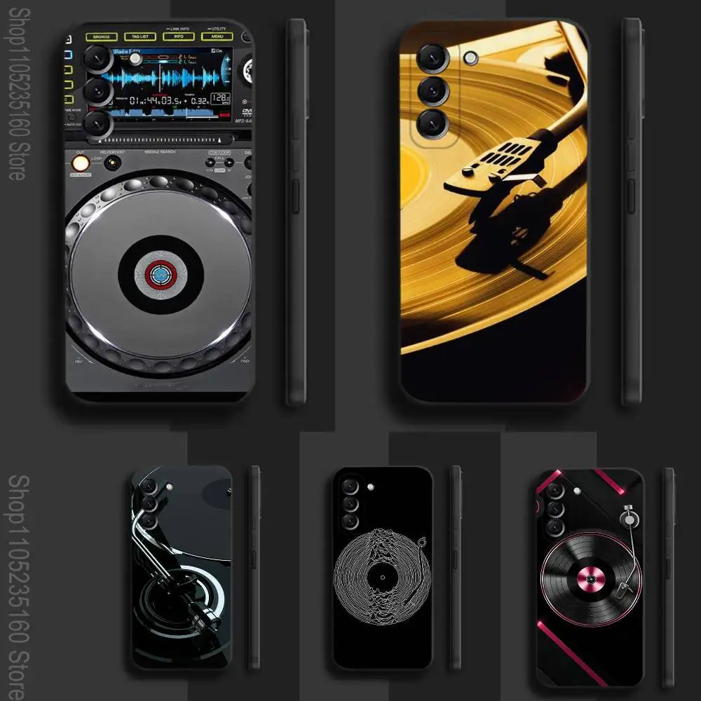 

DJ Controller Vinyl(1) For Samsung Galaxy A 22,71,53,52,51,72,73,5G,Note,J7,8,9 Phone Case Soft Black Cover