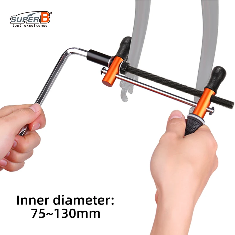 Super B Bicycle Repair Tools Frame and Fork Adjustment Tool to Expanding & Compressing Steel Forks, Chain Stays, and Seat Stays