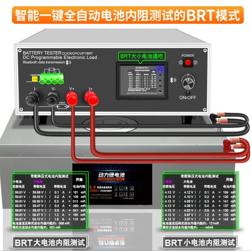 DLB150-600 Intelligent Programmable DC Electronic Load Instrument Voltmeter Battery Capacity Internal Resistance Detection