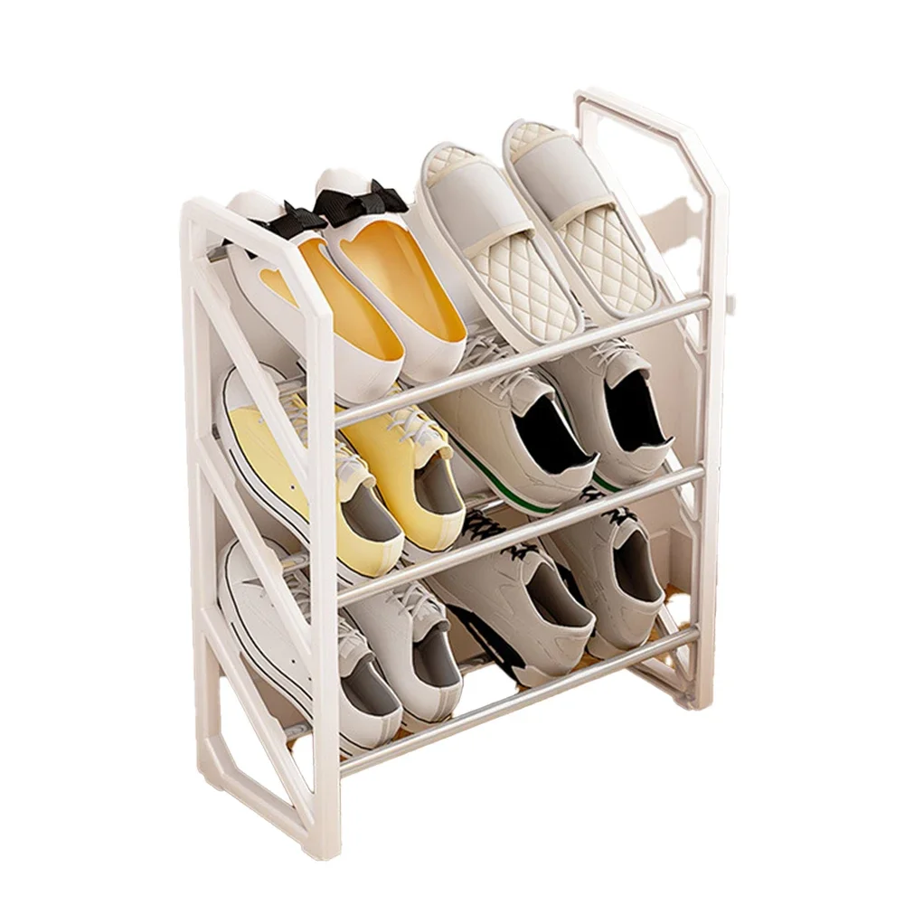 Dorm Room Storage Ladder Shoe Rack X-shaped Shoe Organizer Footwear Storage Versatile Use Compact Shoe Cabinet