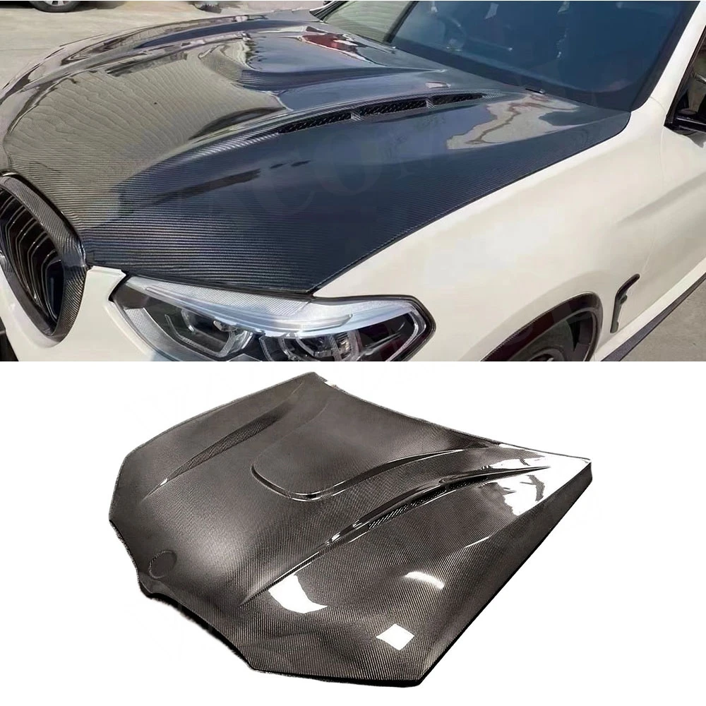 

Carbon Fiber Engine Bonnet Front Engine Hood Cover Bonnet Cap For BMW X3 G01 X4 G02 F97 X3M F98 X4M 2019+ FRP