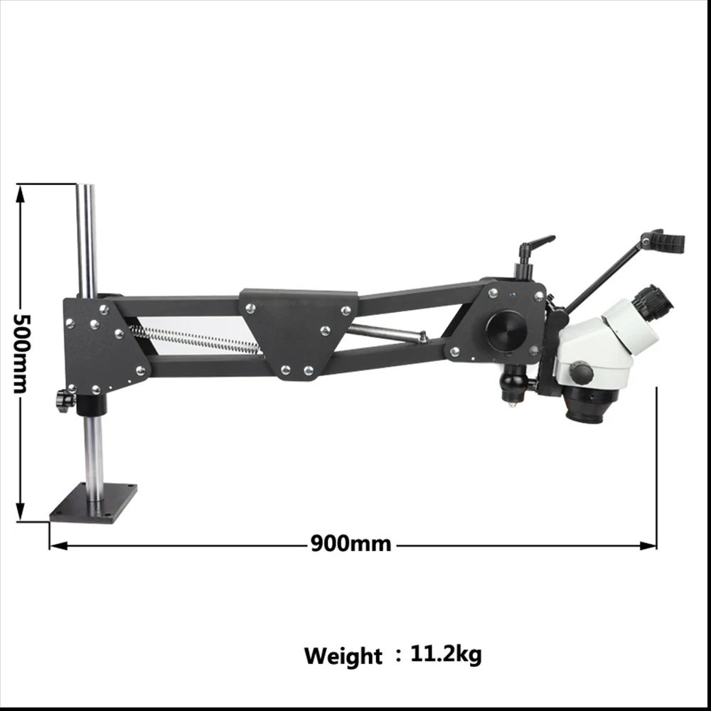 DZQ-1 Multi-angle Telescopic Jewelry Micro-inlaying Machine Spring Bracket Continuous Zoom Microscope Magnifier