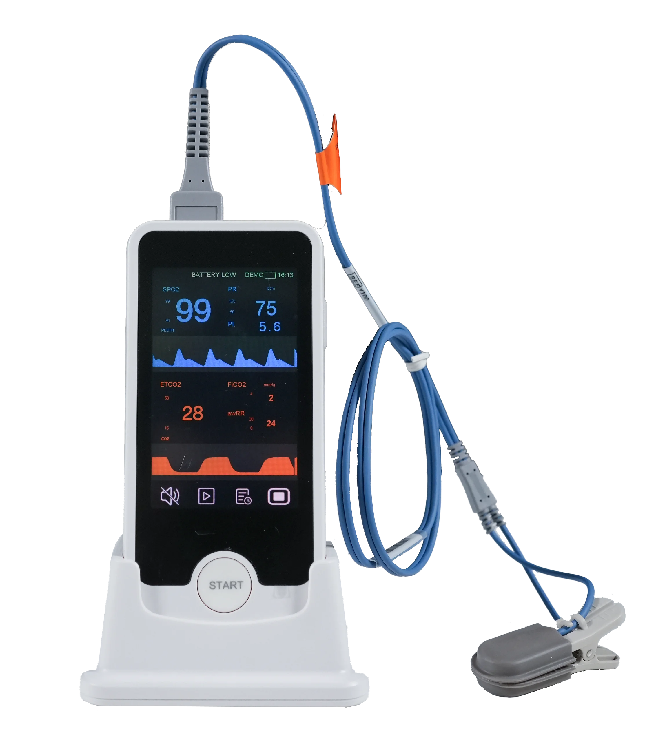 

QD-VE4C Handheld Veterinary ing Devices Vet Pulse Oximeter SP02+NIBP+PR