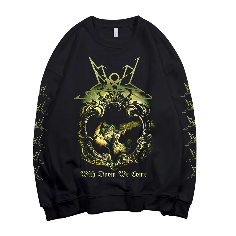 Summoning Band Pollover Sweatshirt Rock Hoodie Heavy Black Metal Sudadera Rocker Streetwear Fleece Outerwear Demon