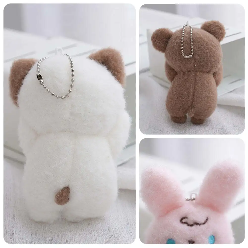 1Pc Konijn Schreeuwen Beer Kinderen Gift Schreeuwen Hond Tas Decoratie Pluche Hanger Rugzak Charms Stuff Knuffel