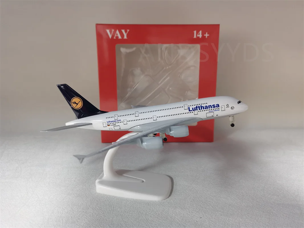 

20cm Metal Alloy Plane Model German Air Lufthansa Airways Airbus A380 Airlines Airplane Model Aircraft Gift Airplanes Decoration