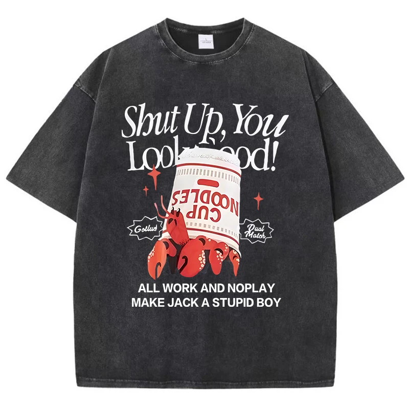 Women'S Cotton Washed T-Shirts Fashion Loose O-Neck Tees Chicago Champs 23 Printing Short Sleeve Summer Street Female Clothes