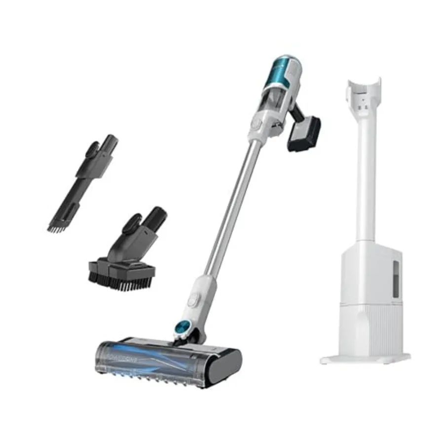 Clean Empty Cordless Stick Vacuum Ultra Lightweight with HEPA Filter Portable Rechargeable Auto-Empty System Renewed