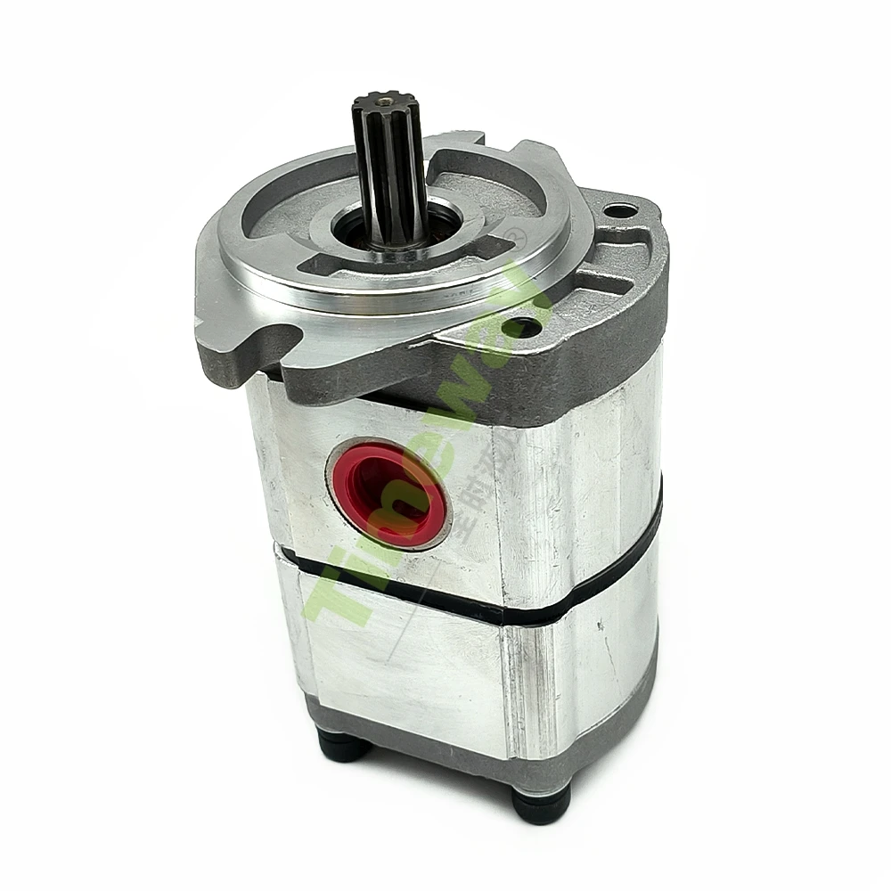 PGP51063G3LP PGP51066G3LP High Pressure Double Hydraulic Gear Pump With 1 Inlet 2 Outlet Ports Industrial Hydraulic Oil Pump