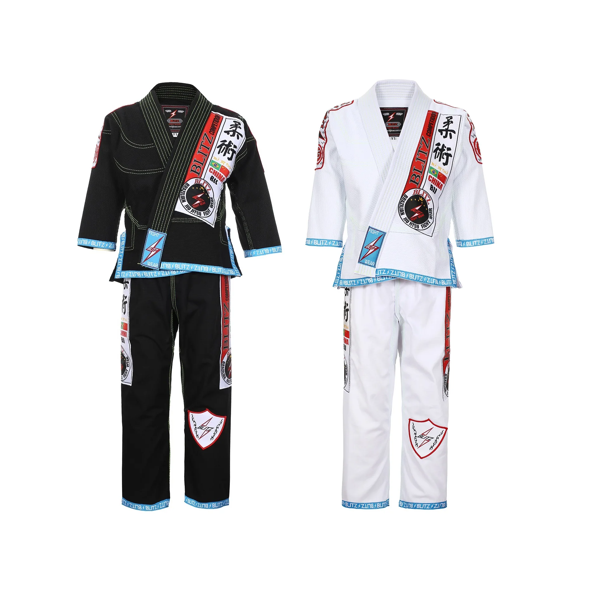 Brazilian Jiu Jitsu Kids Jiu Jitsu Gi Children BJJ Gi Grappling Kimonos Lightweight White Belt