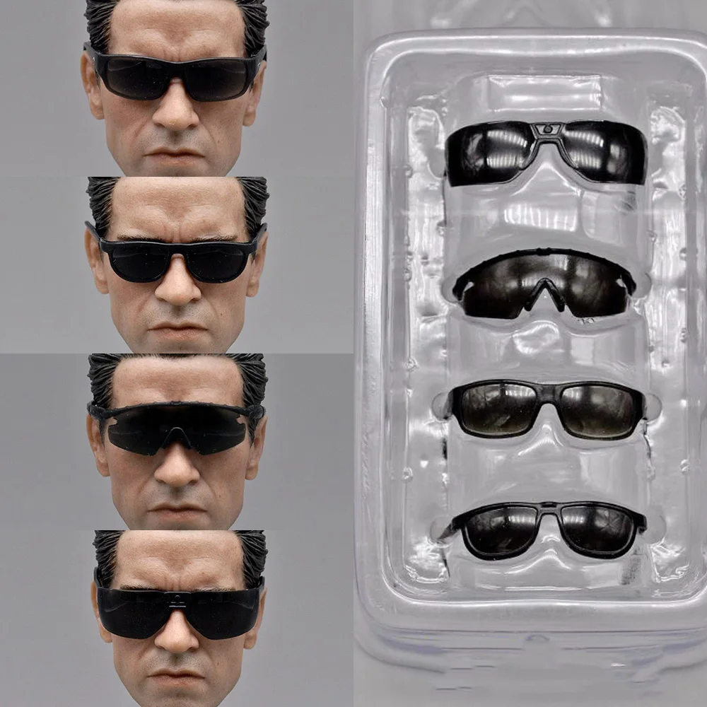 

ZYToys ZY15-20 4pcs 1/6 Black Classic Retro Glasses Sunglasses Accessory for 12‘‘ Male Female Terminator Arnold Action Figure