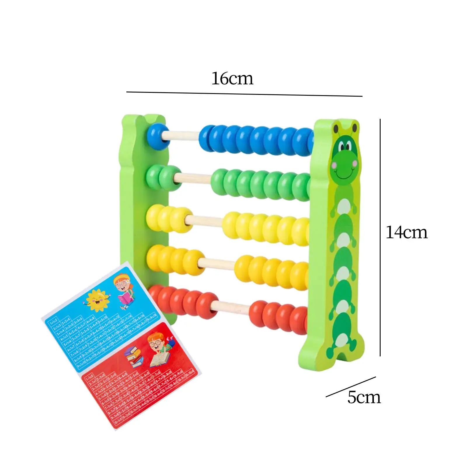 Cadre boulier en bois Montessori, jeu de maths, jouet manipulateur avec multi