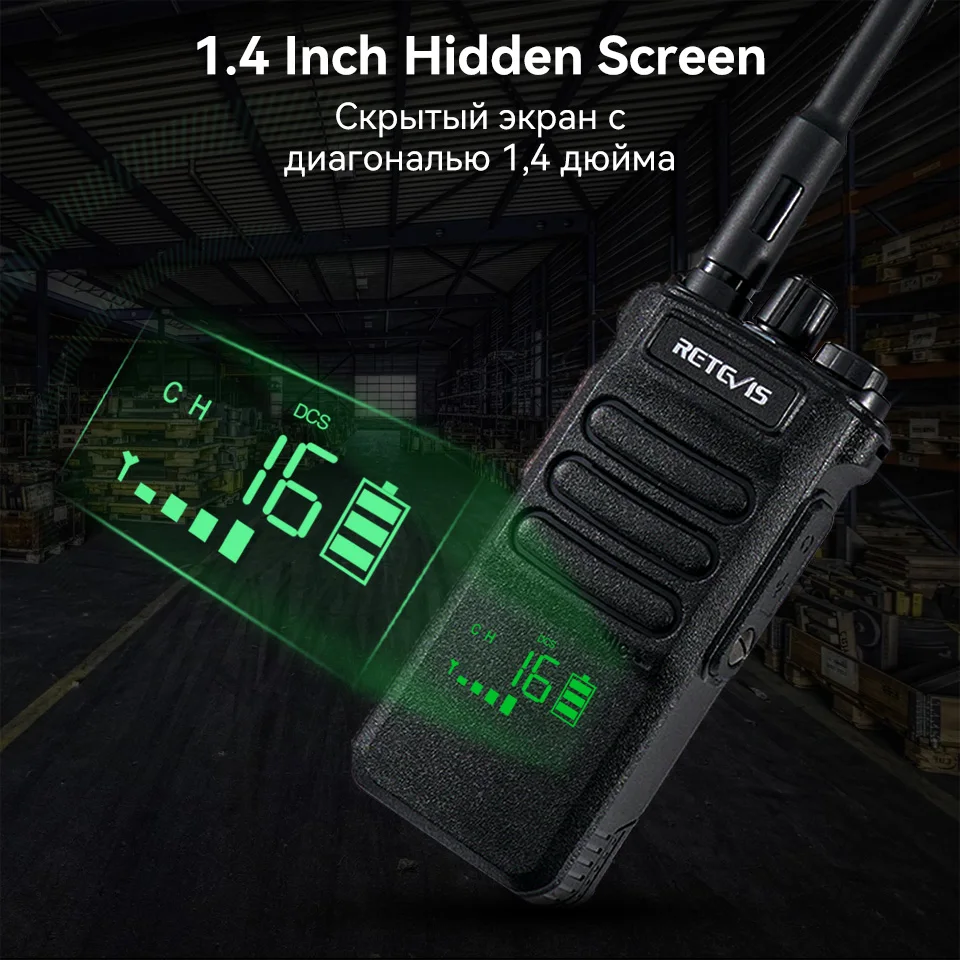 Retevis RT86 Walkie Talkie Largo Alcance Profesional Walkie Talkies 1 o 2 Pcs PTT Walkie Tolkie 1 o 2 Piezas Linternas De Alta Potencia Emisoras