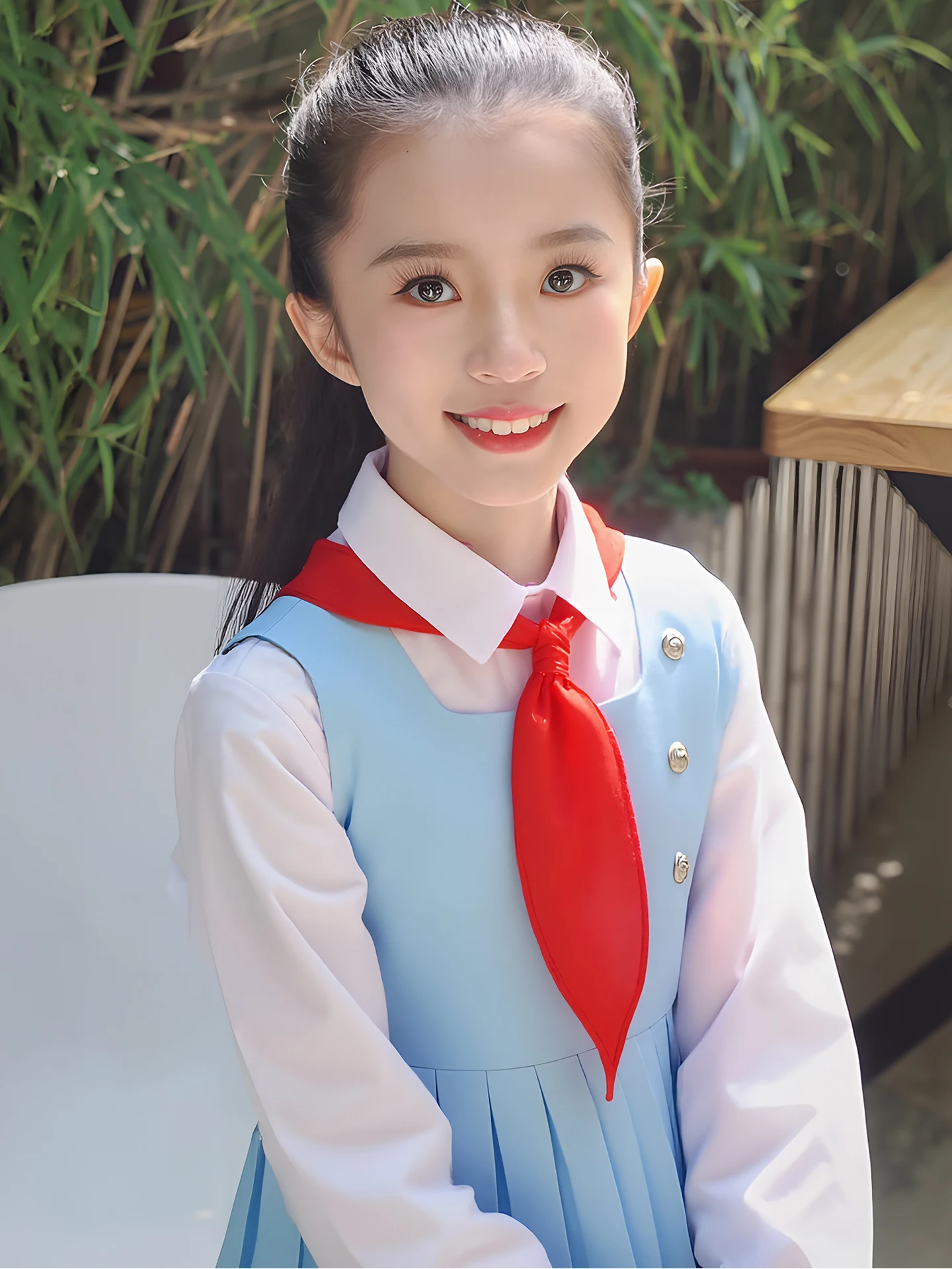

Children's Performance Outfit Chorus Poem Recitation Costume Primary School Girl Chorus up Host National Speech Cetitio...