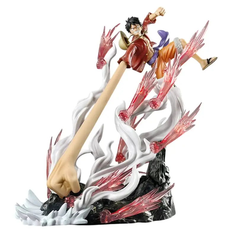 One Piece Nika Luffy Anime Figures Luffy Gear 2 Long Hand 29cm Action Figurine Pvc Statue Model Collection Toy Desk Decora Gifts