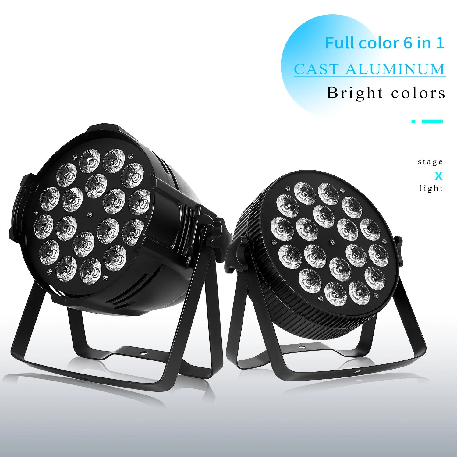 18x12W/18X18W RGBWA UV 6 in 1 LED Par Light DMX512 Aluminium Par Light Stage Performance DJ Disco Stage Light