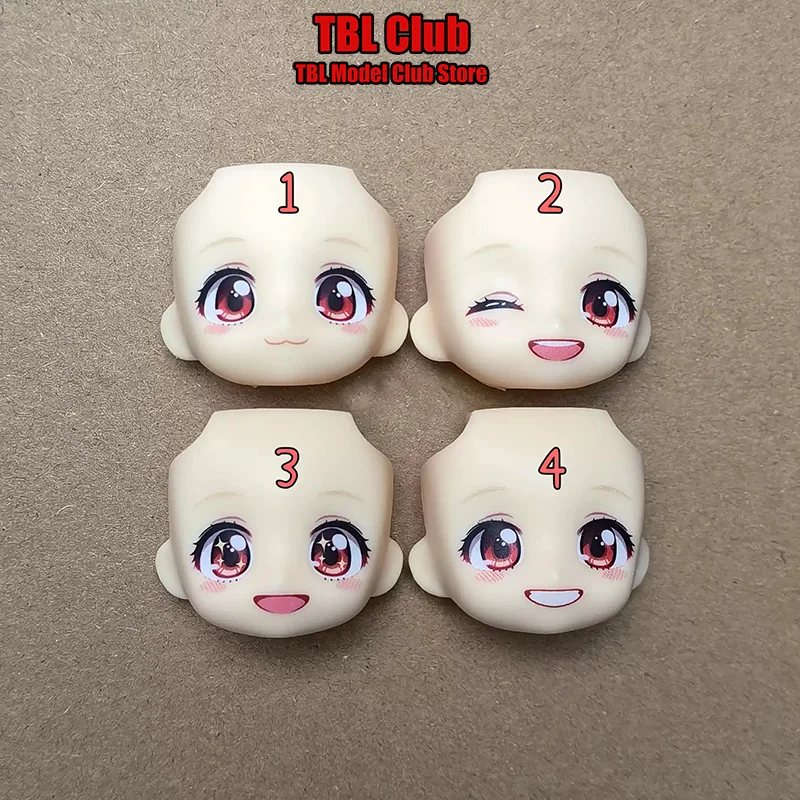 

Gsc Doll Replace Face OB11 Head Split Accessory 1/12 Scale Lycoris Recoil Nishikigi Chisato For 6-inch Action Figure Soldier