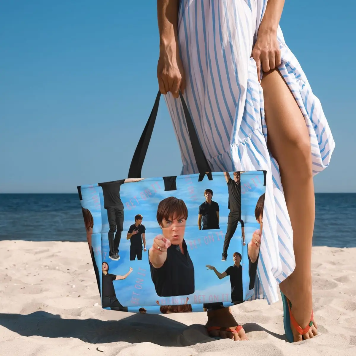 bolsa-de-praia-zac-efron-troy-bolton-bet-on-it-high-school-musical-bolsa-grande-para-esportes-academia-yoga-viagem-e-fitness-para-mulheres