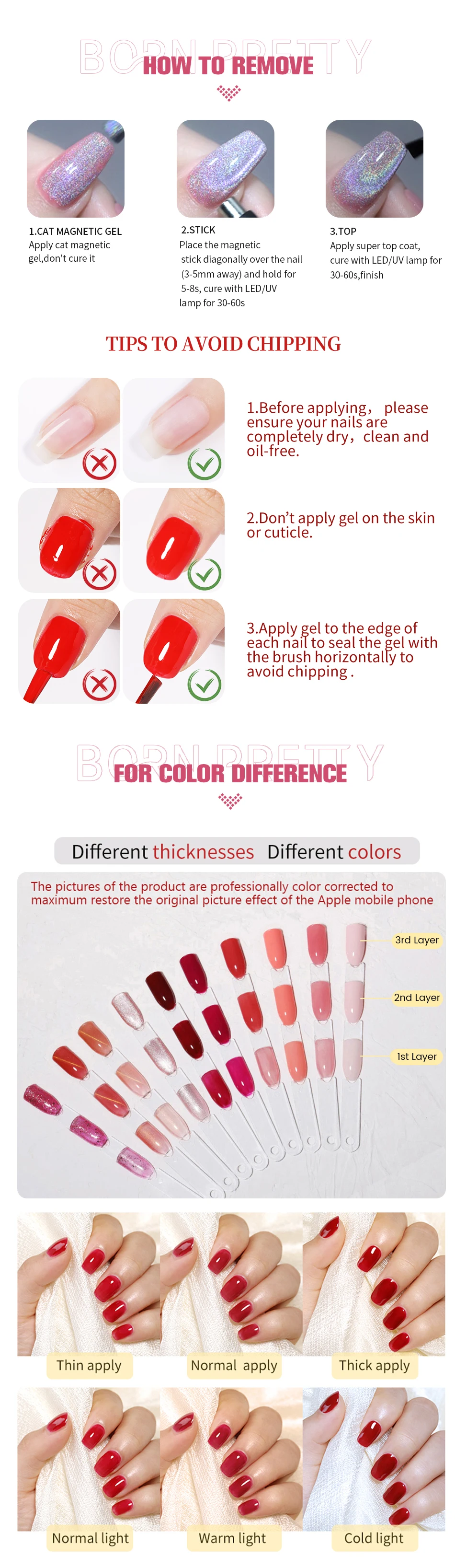 BORN PRETTY 10 ml Moonlight Cat Magnetischer Gelpoliermittel Weiß Silber Magnetnägel Soak Off UV Gel Nagellack Varnis Semi Permanent – Detail 10