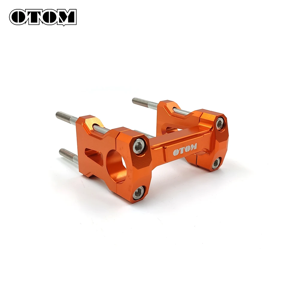 OTOM 28MM Motorcycle Handlebar Clamp Mount Base Handle Bars Riser w/ Mount Bolts CNC Aluminum For KAYO T4 GUIZUN MX6 Off-road image 4