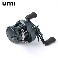 Umi Fishing Reel Cast Drums Wheel DK150/DK20 Model Ratio 7.5:1 Drag 7/15kg Bait Metal Casting Reels 12+1BB Aluminum Alloy Handle