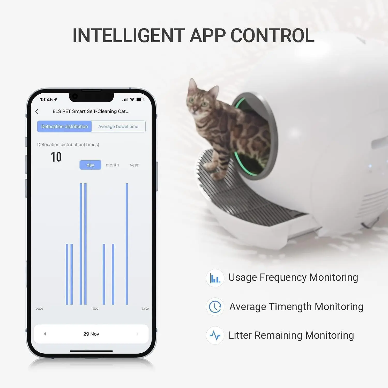 Large Automatic Smart Cat Litter Box Self Cleaning Fully Enclosed Cats Litter Box Tuya APP Control UV Sterilization Cat Toilet