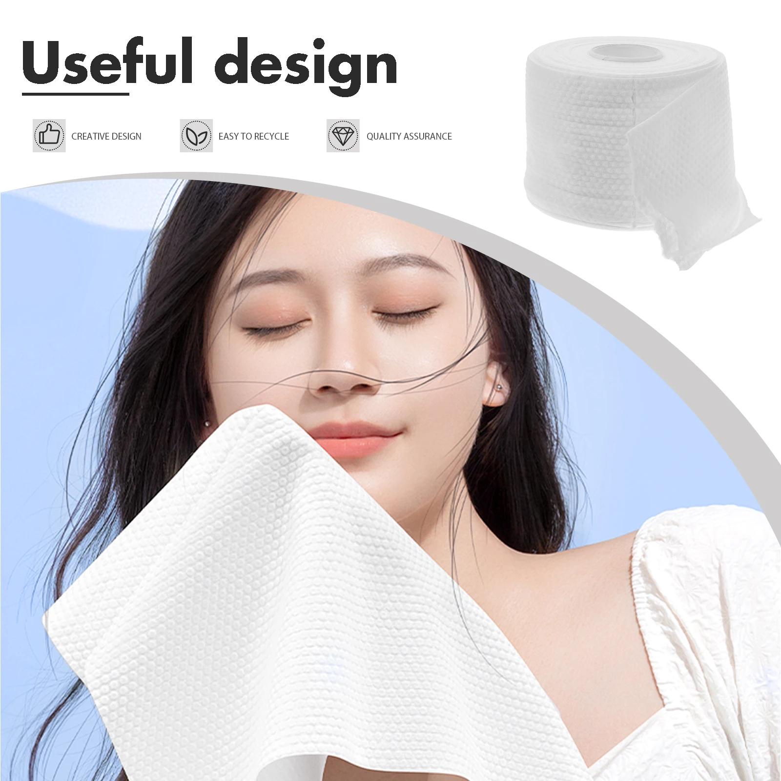 

Disposable Face Towels Soft Cotton Makeup Remover Pads Facial Napkins Wash Wipe Perspiration Beauty Salon Eco Friendly Non