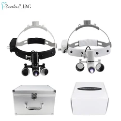 Dental Loupes 2.5X 3.5X Surgical Headlight 5W Wireless ENT Headlight Dental Magnifying Glass Dentistry Loupe Surgical Lamp ïŧŋ