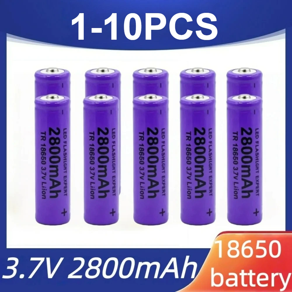 

GTL18650 3.7v 2800mAh rechargeable battery lithium battery suitable for mouse fan flashlight battery