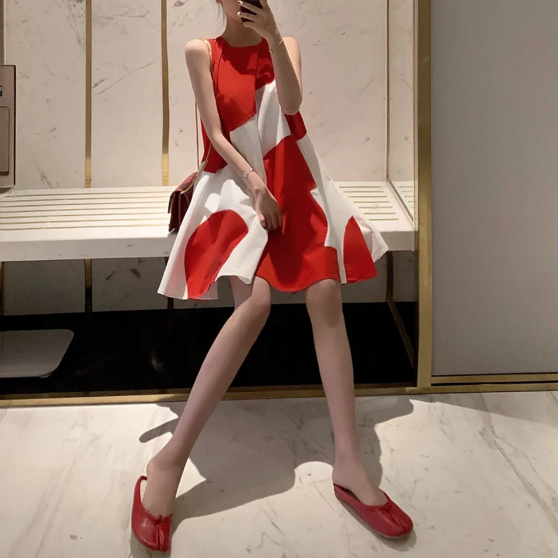 فستان امرأة الموضة فستان الشمس فستان صيفي المرأة عادية أكمام طباعة فستان Vestido أنثى حجم كبير فستان المرأة فضفاضة SL569