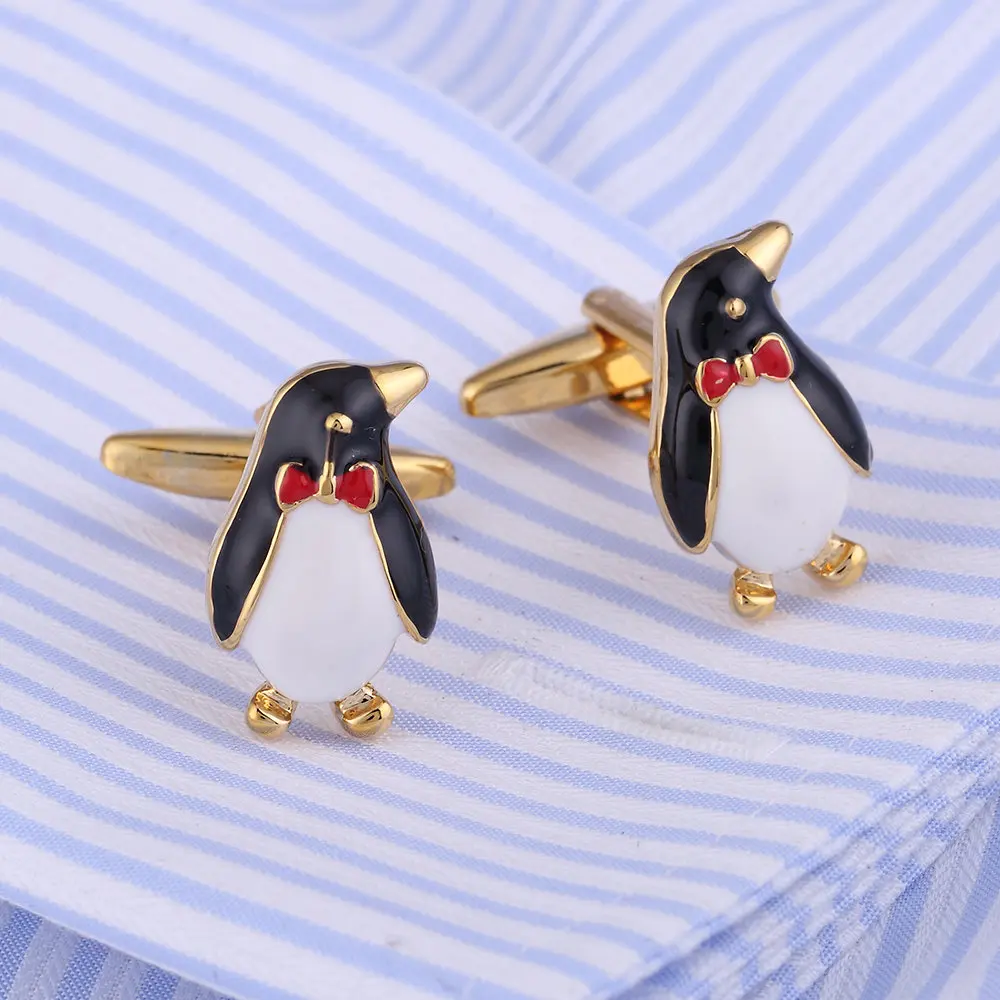 VAGULA Cufflinks Gemelos Stylish Penguin Button Cuff links Men Jewelry 279