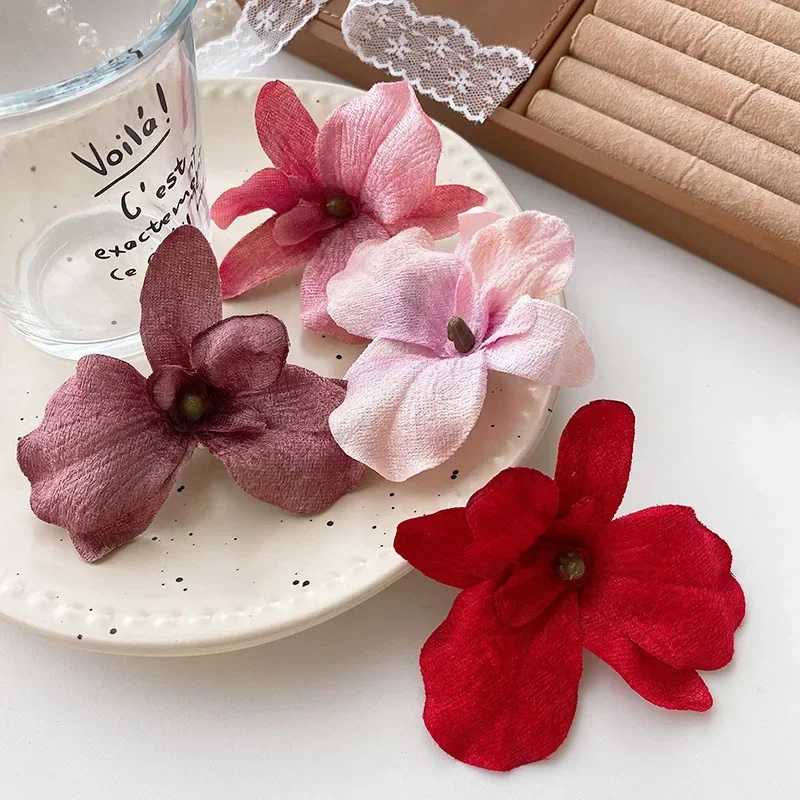 Colorful Flower Hair Side Clip for Women Girls Romantic Bohemian Flower Bangs Side Clip BB Hair Clips Hair Styling  Accessories