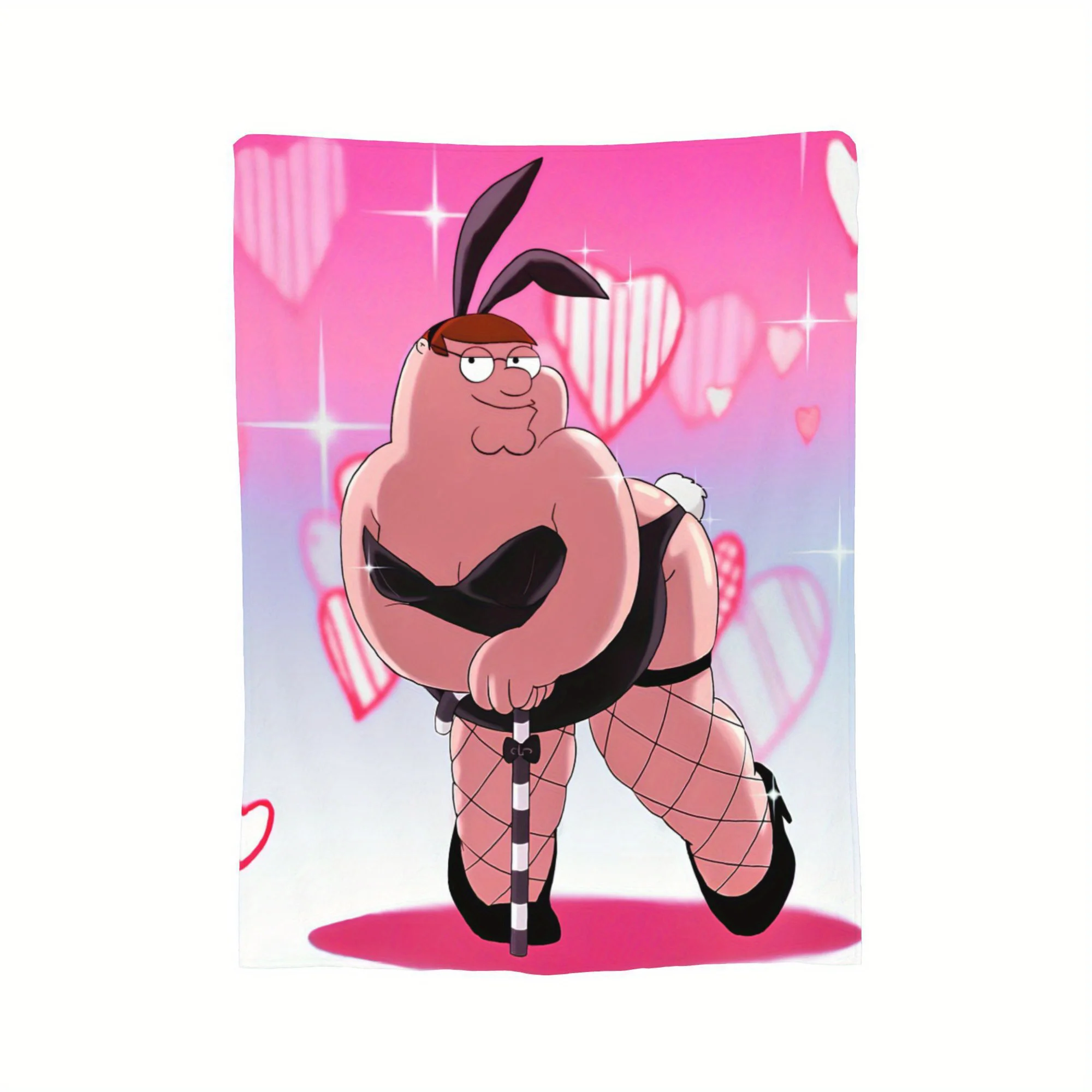 بيتر غريفين بطانية قطيفة ناعمة من الفلانيل لجميع المواسم أريكة للمنزل والمكتب شخصية مميزة فنية دافئة أنيقة لغرفة المعيشة #2