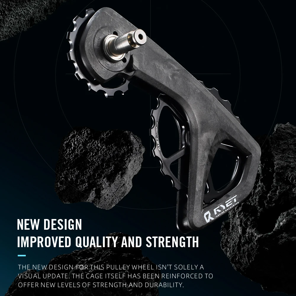 نظام عجلة بكرة LEXON RS Derailleur 13T-19T سيراميك كامل كبير الحجم لترقية مجموعة دراجة الطريق Shimano R7000-R9250 #4