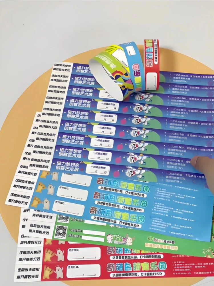 Feest Aangepaste armbanden Evenementpolsbandjes Aangepaste gepersonaliseerde gekleurde polsbandjes voor bruiloft Polsband Vergadering Waterdicht - afbeelding 2