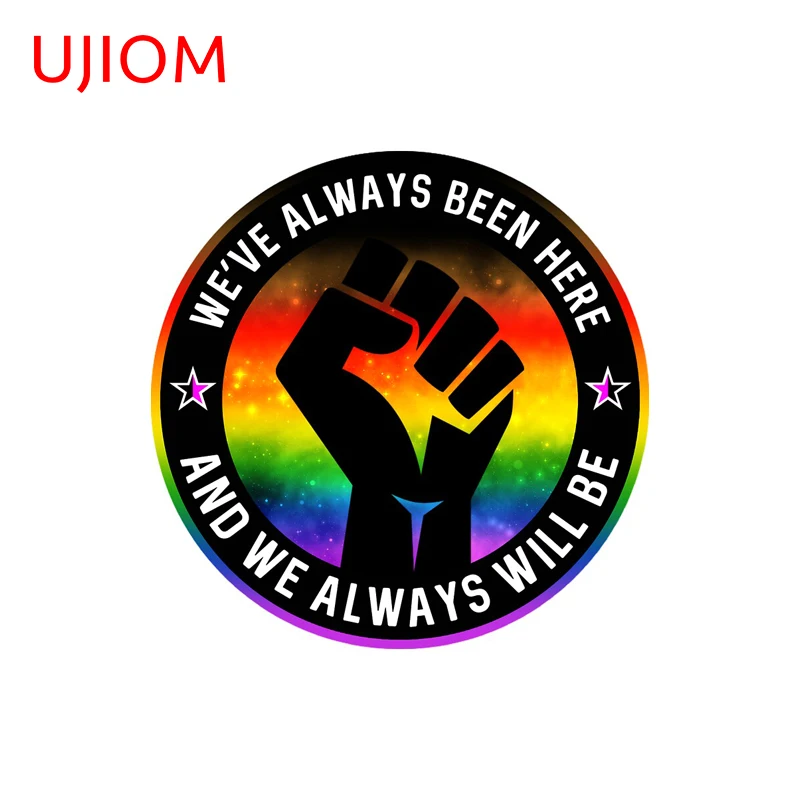 UJIOM LGBT No One Knows I Am Gay Wall Sticker Premium Creative Design Adhesive PVC Decal Suitable For Computer Case Home Decor