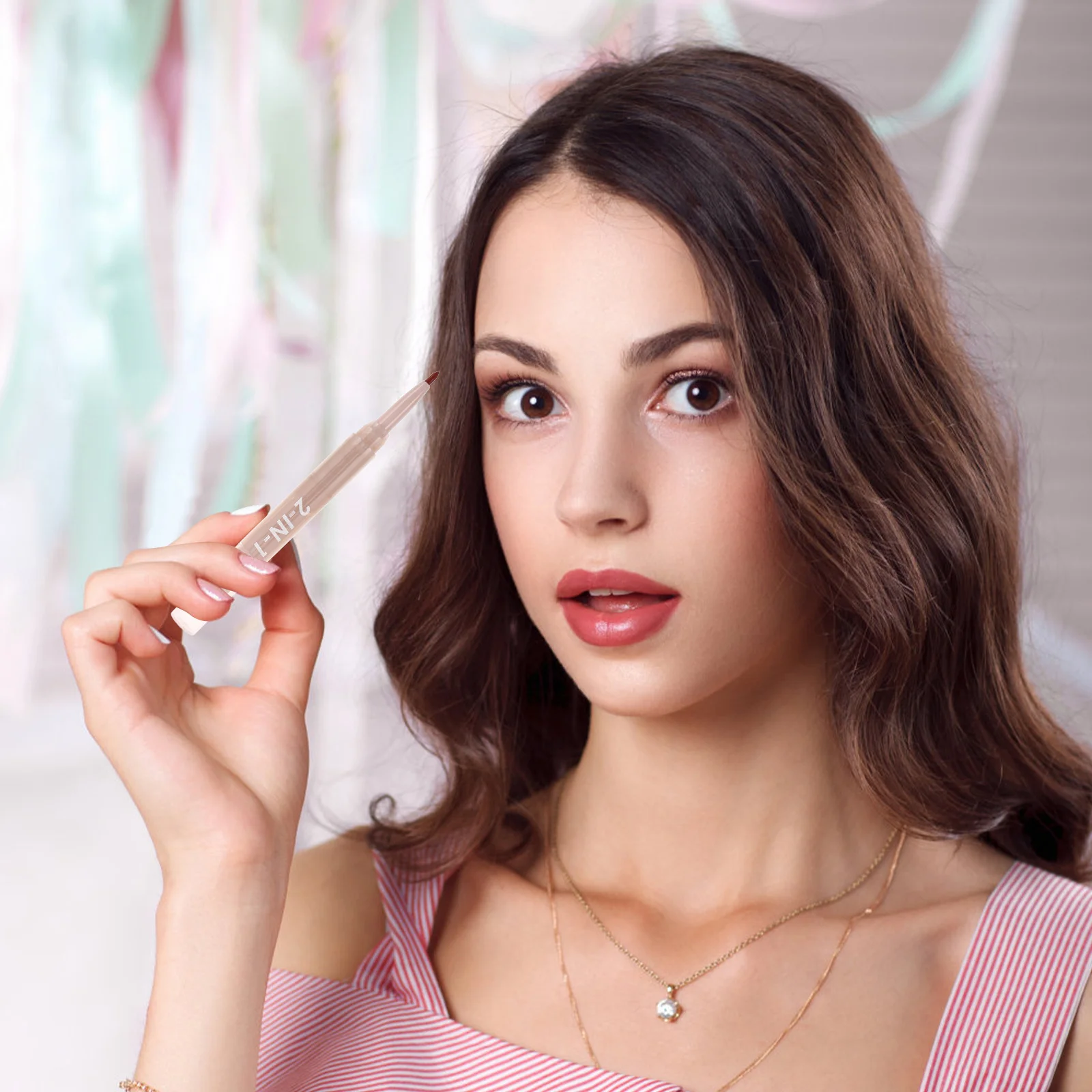 

3pcs Liner Lipstick Dual Ended Matte Pencil Long Lasting Stain Marker Makeup Lip Pen Set Women Lip Liner Pencil