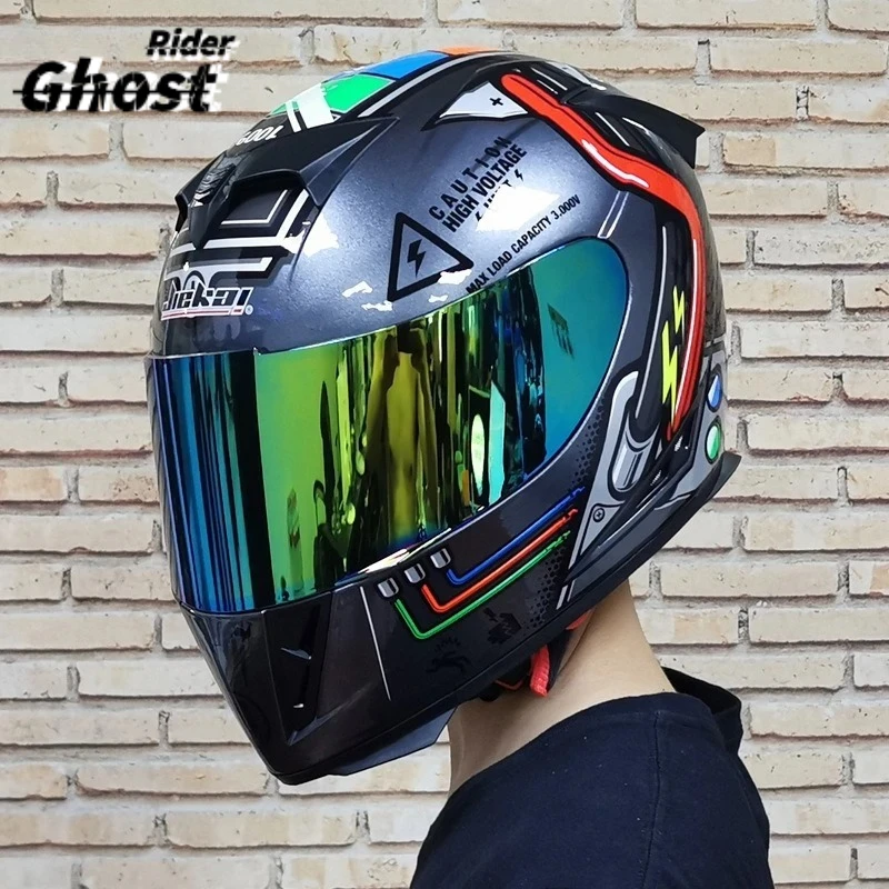 

NEW Motorcycle Helmet Cascos Para Motos with Built-in Sunshade Lens, Fully Covered Racing Helmet Casque Arai Repeat DOT
