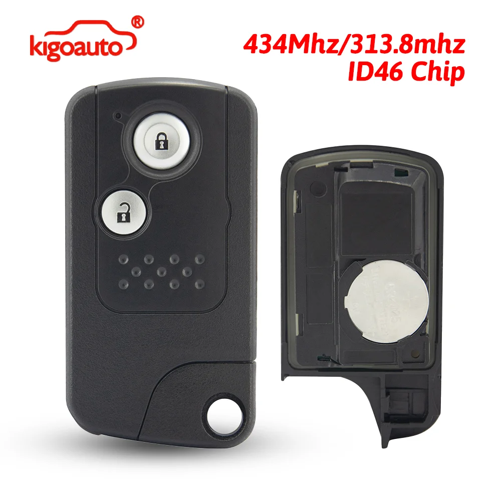 

kigoauto 72147-TOA-J51 Smart key 2 button 434Mhz 313.8mhz ID46 Chip PCF7953 HITAG2 for Honda CR-V CRV 2013-2016