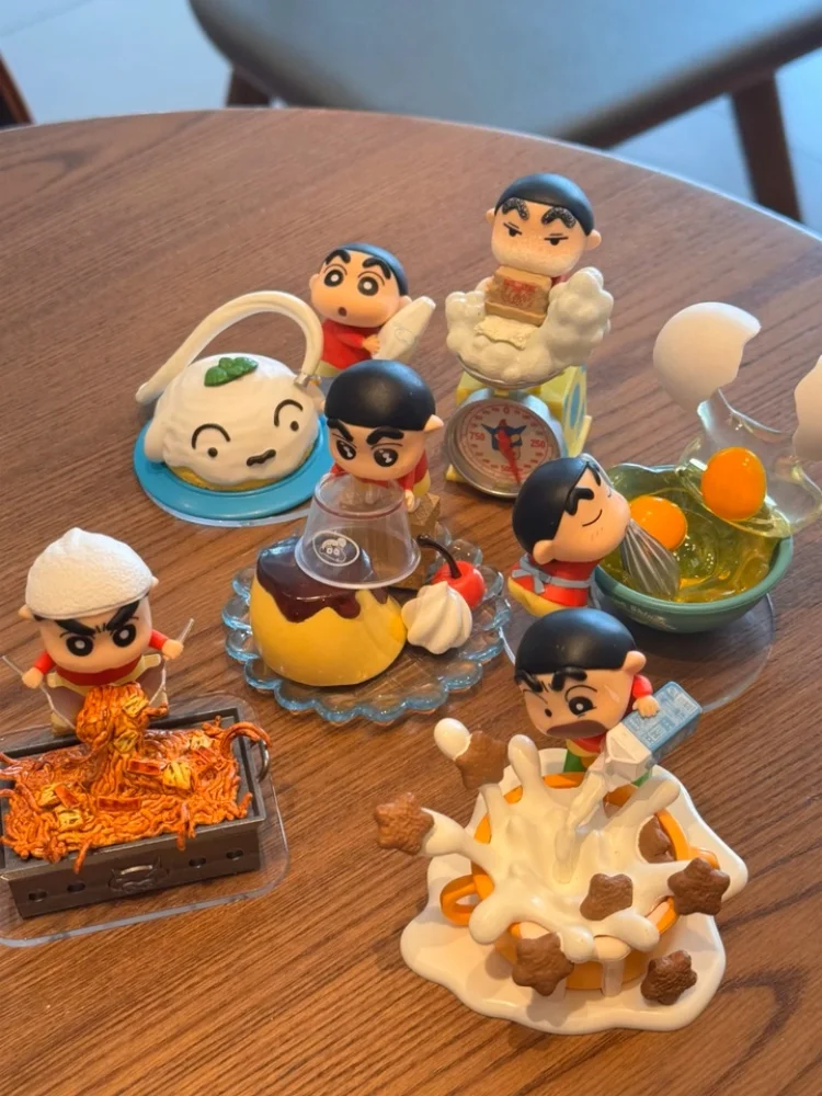 لطيف ريمينت تلوين شينشان مشهد مصغر لعبة الشكل تحصيل البيض صندوق أعمى العصرية اللعب قطعة عرض أصيلة