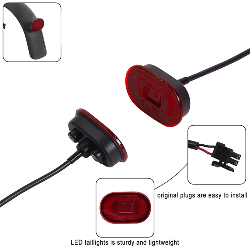 

RTENTE-заднее крыло, брызговик, стоп-сигнал, задний фонарь, комплект аксессуаров из алюминиевого сплава для электрического скутера Xiaomi 4 Ultra